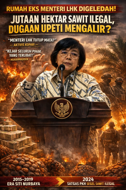 Rumah Eks Menteri LHK Digeledah, Aktivis Sawit Riau Bicara Upeti dan Jutaan Hektare Lahan Ilegal