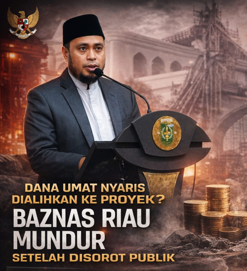 Dana Umat Nyaris Dialihkan ke Proyek? Baznas Riau Mundur Setelah Disorot Publik