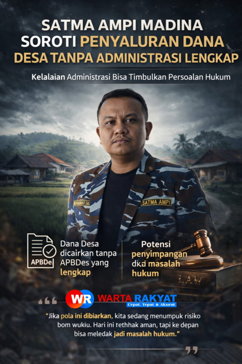 Satma AMPI Madina Soroti Penyaluran Dana Desa Tanpa Administrasi Lengkap