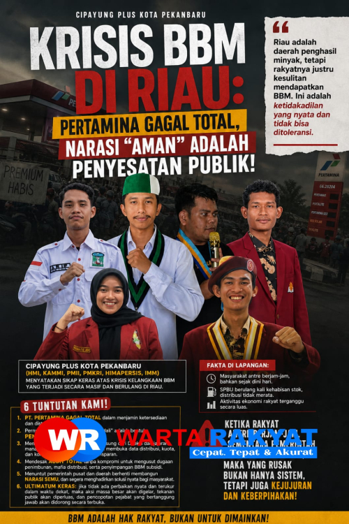 CIPAYUNG Plus Pekanbaru: Krisis BBM di Riau Bukti Kegagalan Pertamina dan Pemerintah