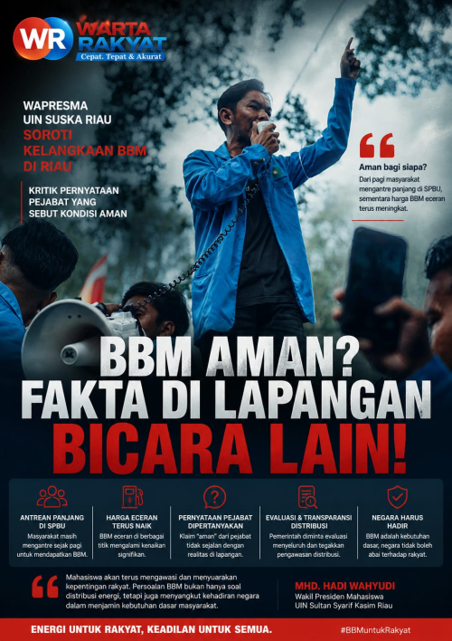 Wapresma UIN Suska Riau Kritik Klaim 