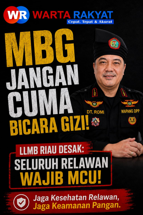 MBG Jangan Cuma Bicara Gizi! LLMB Riau Desak Seluruh Relawan Wajib MCU, Jangan Sampai Makanan Bergizi Jadi Ancaman Kesehatan
