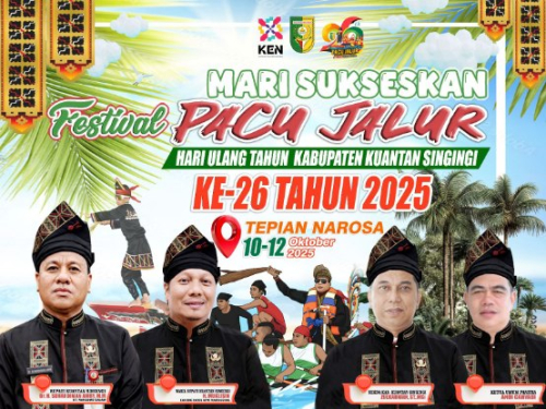 Pacu Jalur HUT Kuansing ke-26 Siapkan Hadiah Rp 360 Juta, Bupati: Tradisi Ini Simbol Marwah Daerah