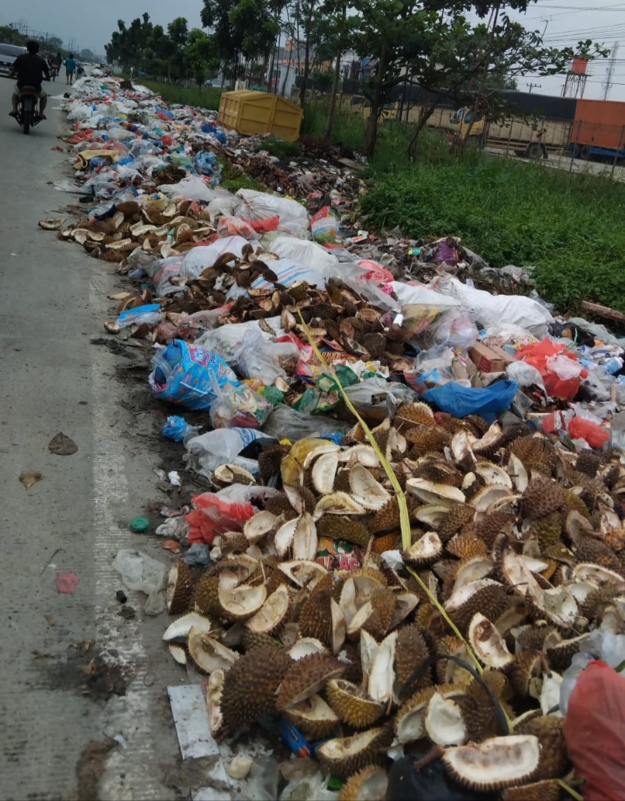 Warga Panam Geram, Tumpukan Sampah 30 Meter Cemari Jalan HR Subrantas