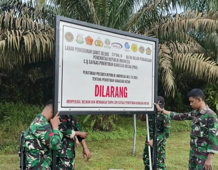 Ultimatum 17 Agustus: Satgas PKH Targetkan Penertiban 20 Ribu Hektare Sawit Ilegal di Rantau Kampar Kiri