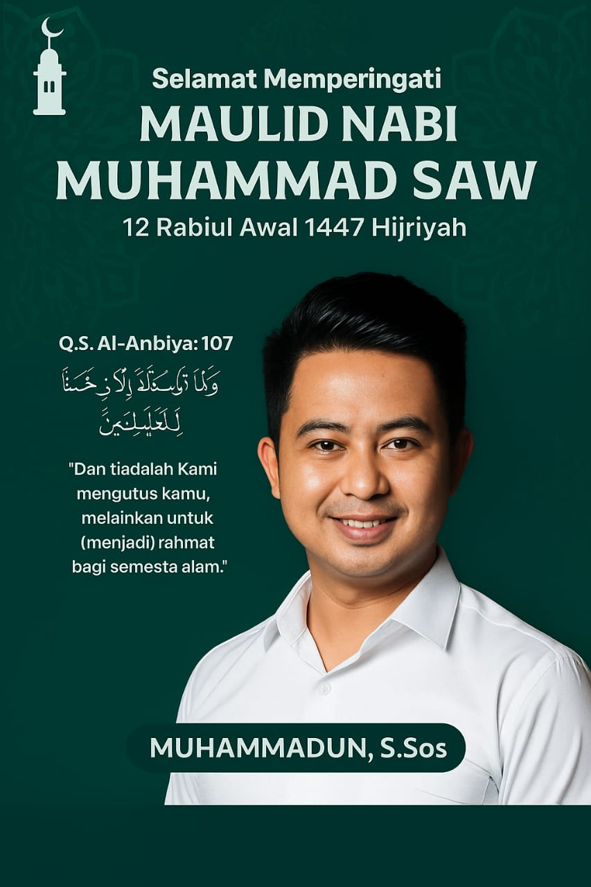 Selamat Memperingati MAULID NABI MUHAMMAD SAW 12 Rabiul Awal 1447 Hijriyah