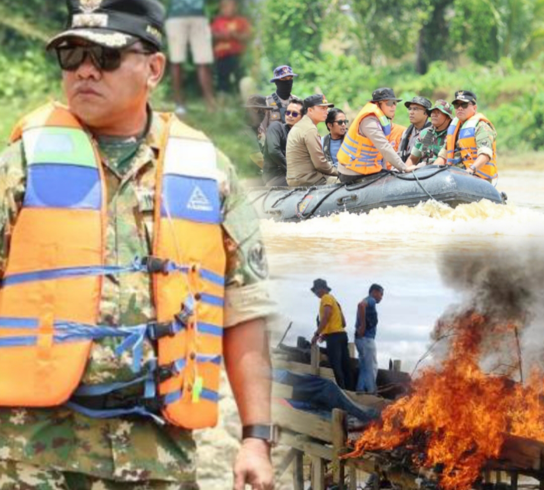 Bupati Suhardiman Gempur PETI di Cerenti: 43 Rakit Dibakar, Sungai Kuantan Harus Diselamatkan!