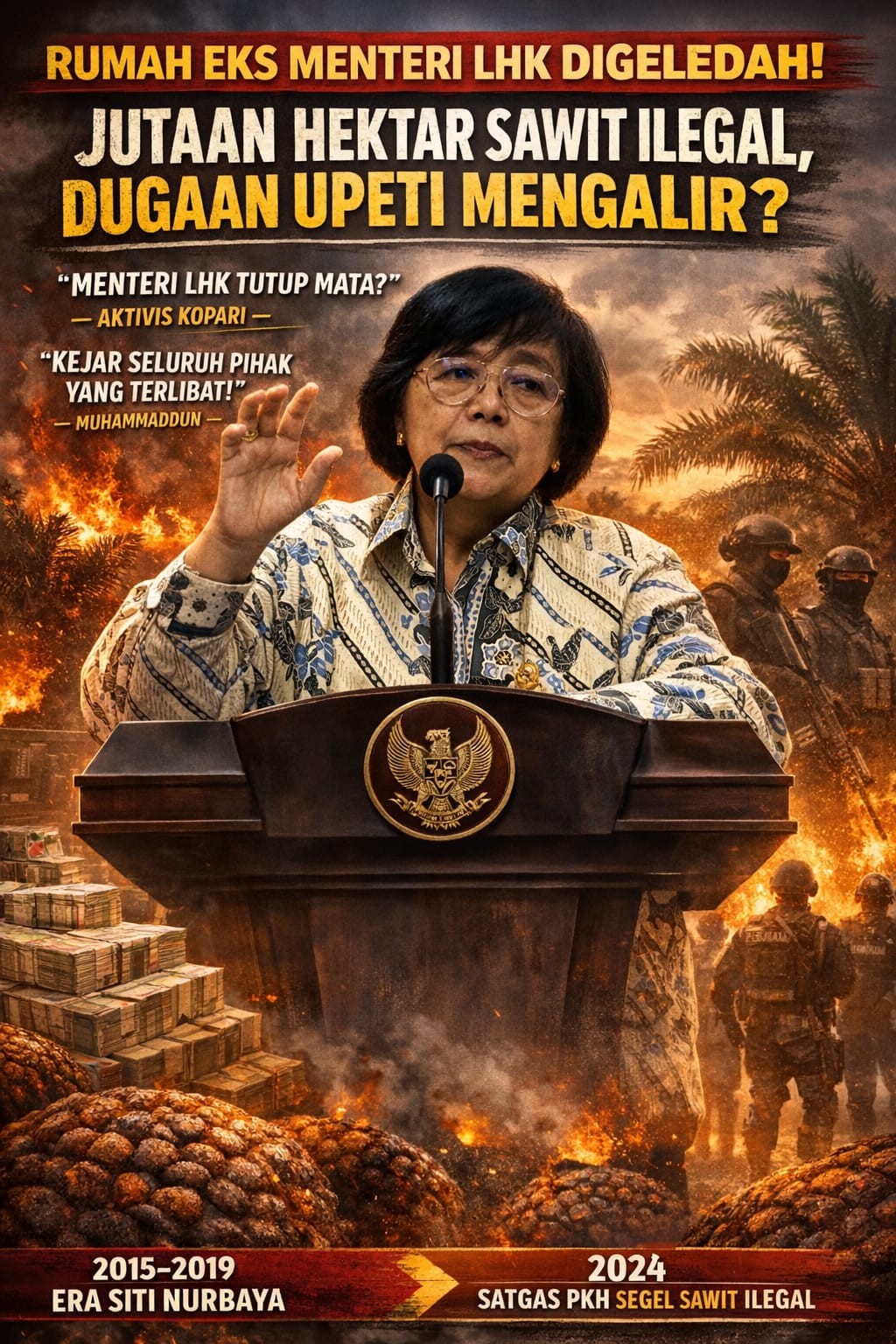 Rumah Eks Menteri LHK Digeledah, Aktivis Sawit Riau Bicara Upeti dan Jutaan Hektare Lahan Ilegal