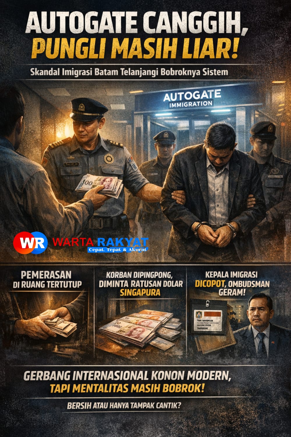AUTOGATE CANGGIH, PUNGLI MASIH LIAR: Skandal Imigrasi Batam Telanjangi Bobroknya Sistem