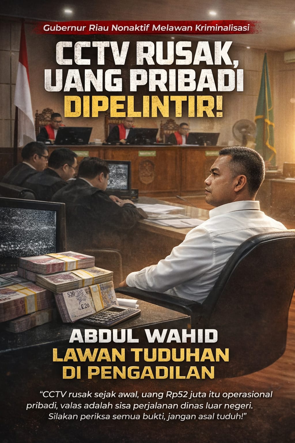 CCTV Rusak, Uang Pribadi Dipelintir!