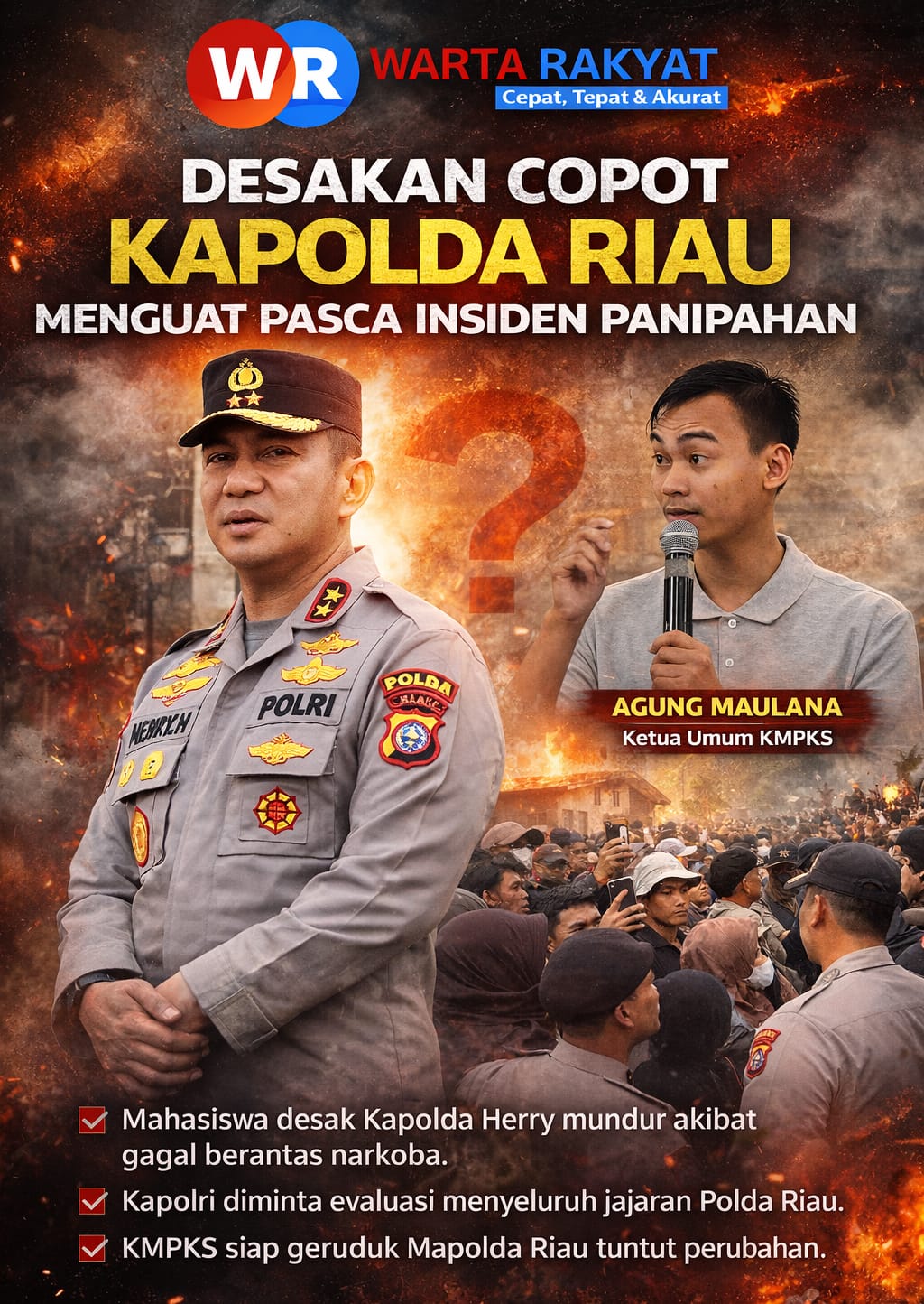 Desakan Copot Kapolda Riau Menguat Pasca Insiden Panipahan