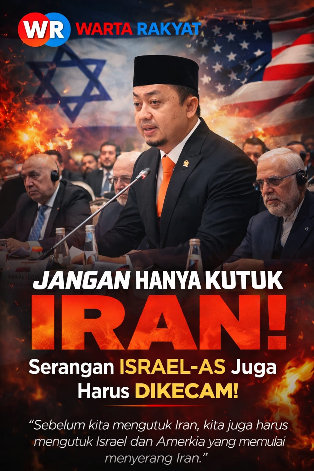 DPR RI Sentil Standar Ganda Dunia: Jangan Hanya Kutuk Iran, Serangan Israel-AS Juga Harus Dikecam!
