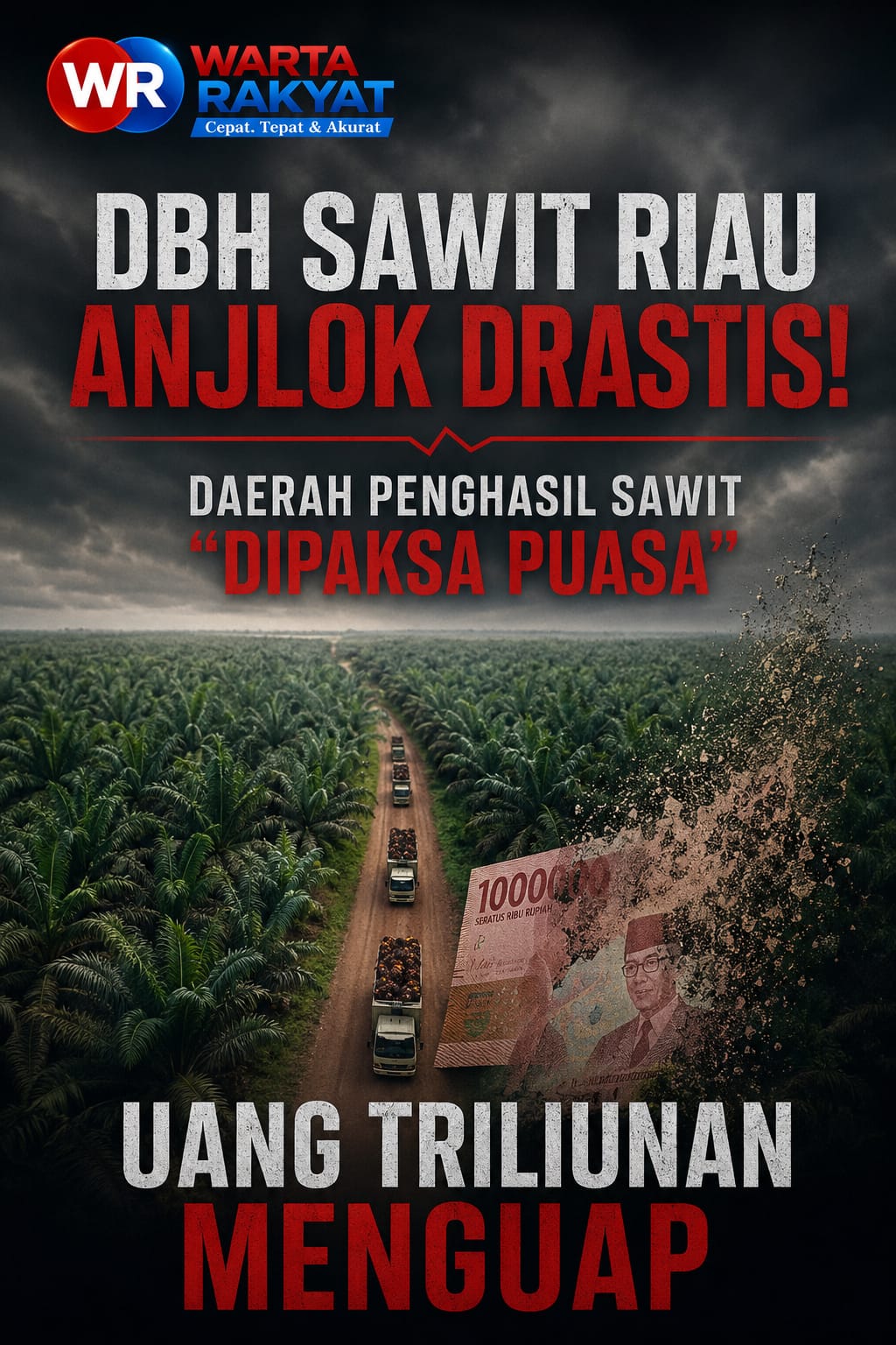 DBH Sawit Riau Anjlok Drastis! Daerah Penghasil Sawit 